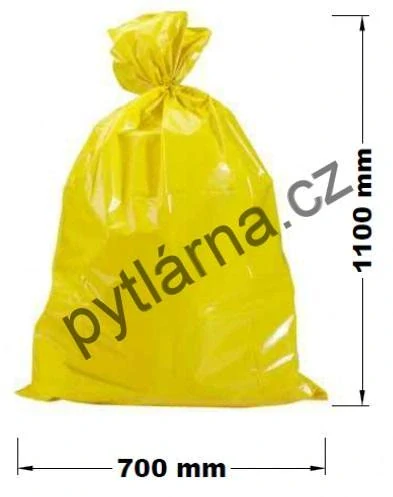 Pytel žlutý 120l, 100mi